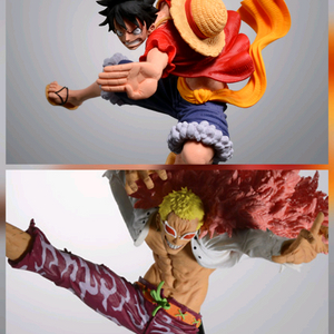 반프레스토 원피스 조형왕6 루피,도플라밍고 피규어 2종