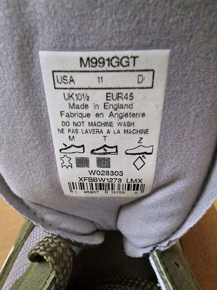 뉴발란스 991 그린 그레이 팝니다. 사이즈 290--1