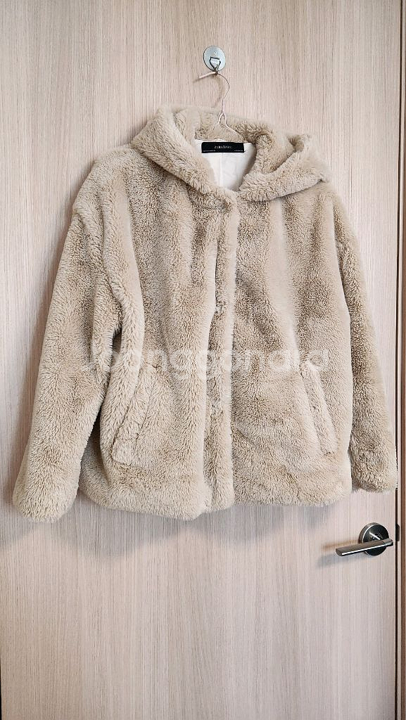 자라 여자 플리스털후드 집업자켓 겨울잠바M--0