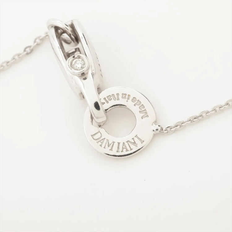다미아니 서클 D로고 다이아몬드 18K 펜던트 목걸이--3