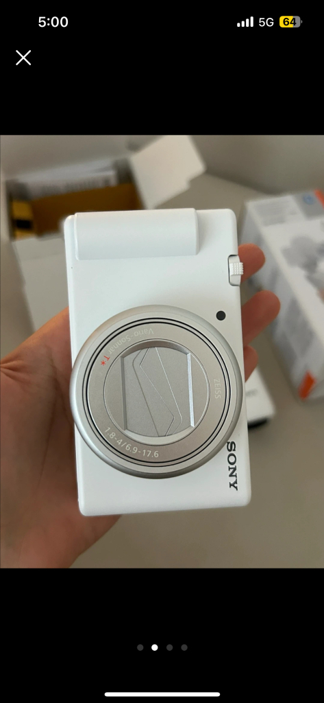 (풀박스)소니 ZV-1M2 + 슈팅그립 +카메라 플래시--1