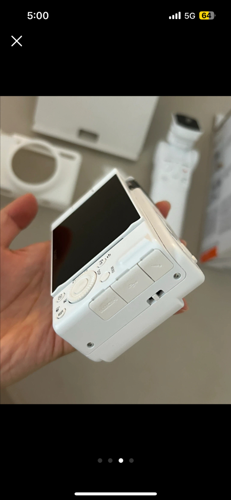 (풀박스)소니 ZV-1M2 + 슈팅그립 +카메라 플래시--2