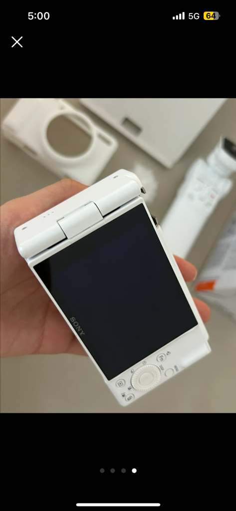 (풀박스)소니 ZV-1M2 + 슈팅그립 +카메라 플래시--3