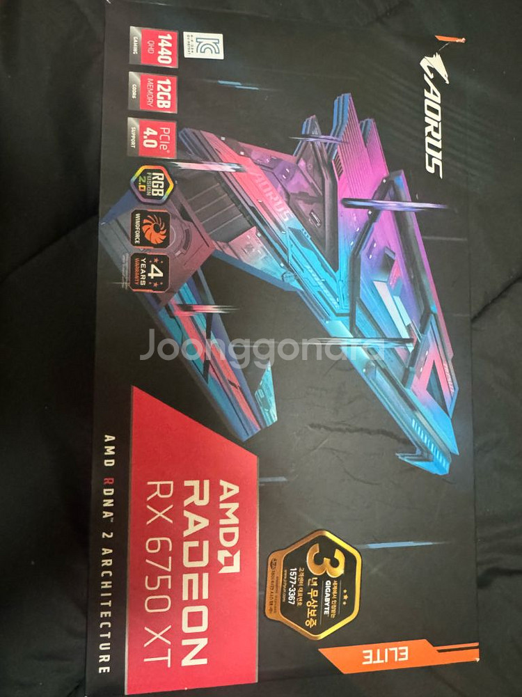 GIGABYTE AORUS RADEON RX 6750 XT Elite 12G 12 GB GDDR6 HDMI, DP PCI-E