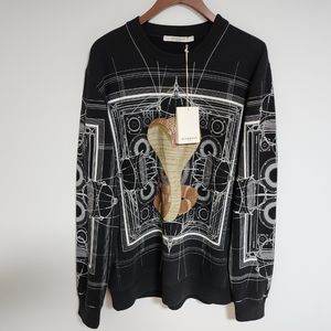 M 지방시 블랙 스네이크 맨투맨 7341 653 이미지