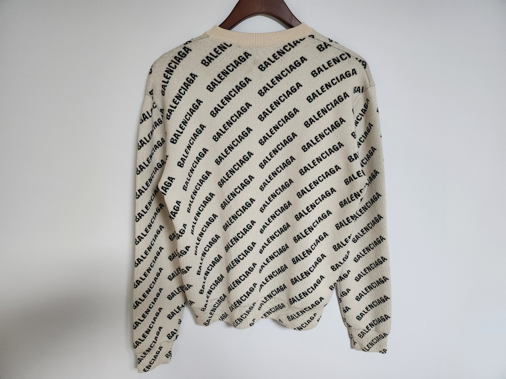 XS 발렌시아가 멀티로고 코튼 여성 니트 704428 T3233 이미지