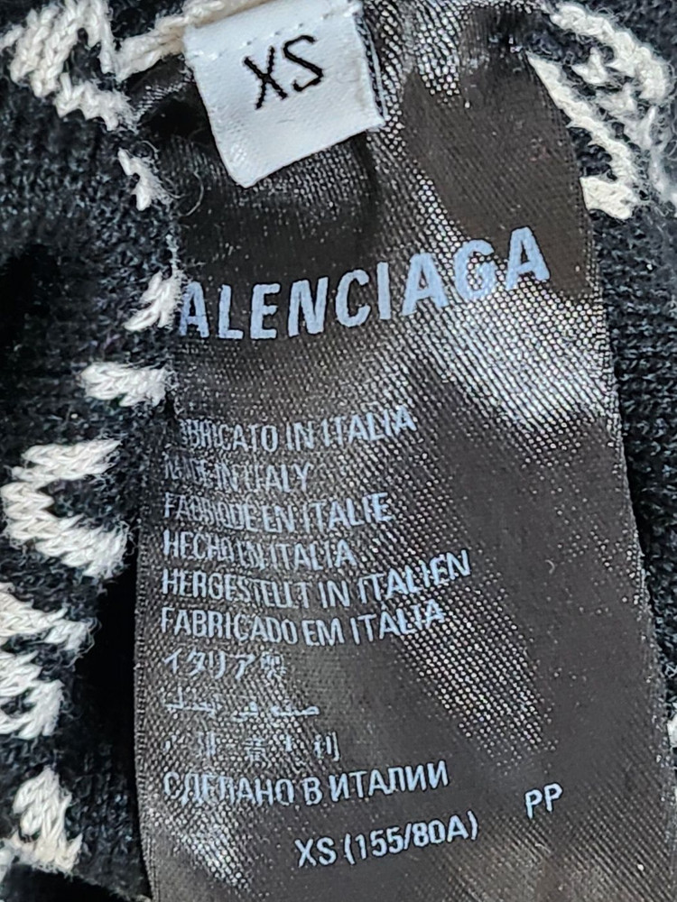 XS 발렌시아가 멀티로고 코튼 여성 니트 704428 T3233 이미지