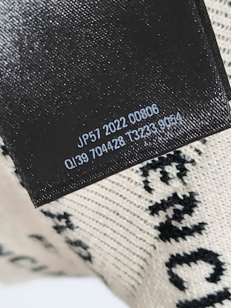 XS 발렌시아가 멀티로고 코튼 여성 니트 704428 T3233 이미지