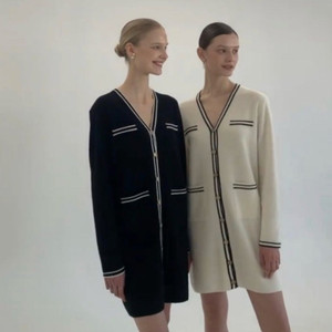 sie 카멜리 미디 가디건 (블랙)