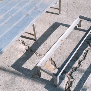 스테인레스 낮은 선반 , 화분대 이미지