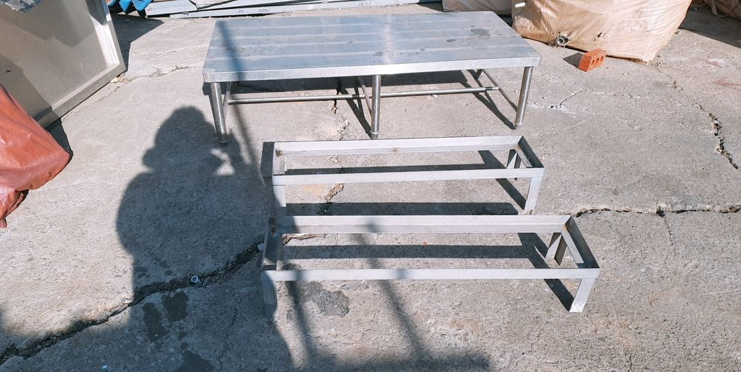 스테인레스 낮은 선반 , 화분대 이미지