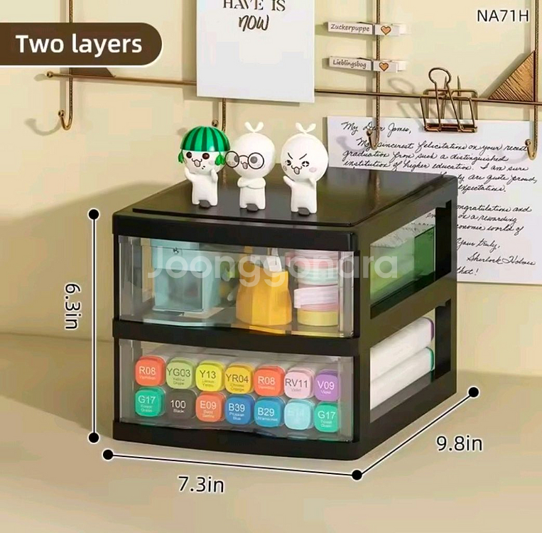 2단 서랍형 수납함--0