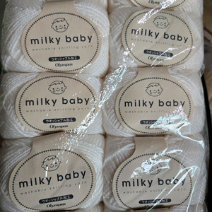 밀키베이비 울 아크릴 뜨개실 10볼