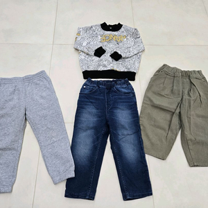 남아 110-120사이즈 기모 티셔츠와 바지 일괄+바지추가