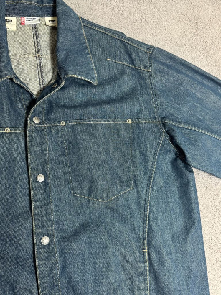 Levis 리바이스 엔지니어드 진 커버올 데님 자켓 L 이미지
