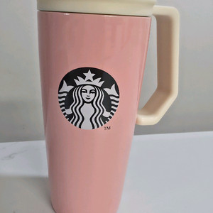 스타벅스 처비 핸들 핑크텀블러