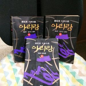 *조정래대하소설 아리랑6권,11권,12권총3붠 이미지