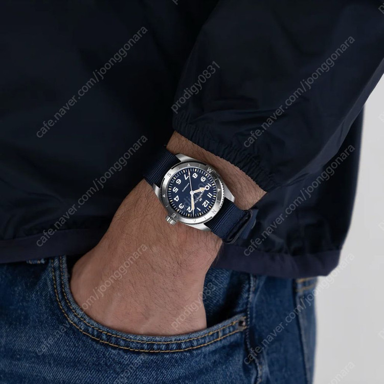 해밀턴 카키필드 익스페디션 37mm 청판 나토 미개봉--1