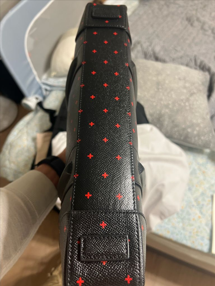 지방시 블랙 크로스 패턴 토트백 서류가방 브리프케이스--3