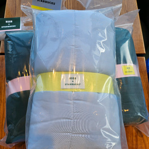 스타벅스프리퀀시 블랭킷 담요 스카이블루