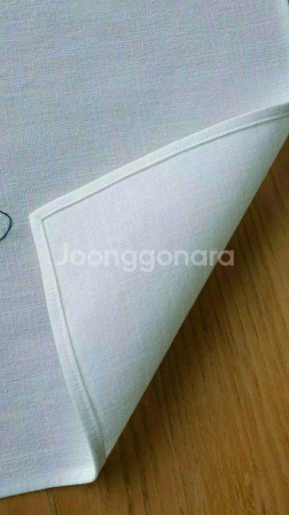 프랑스자수 무명 매트/덮개/가리개(홀랜드이미지 블루워크 자수)--3