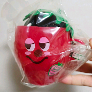 일제 딸기 플라스틱 컵