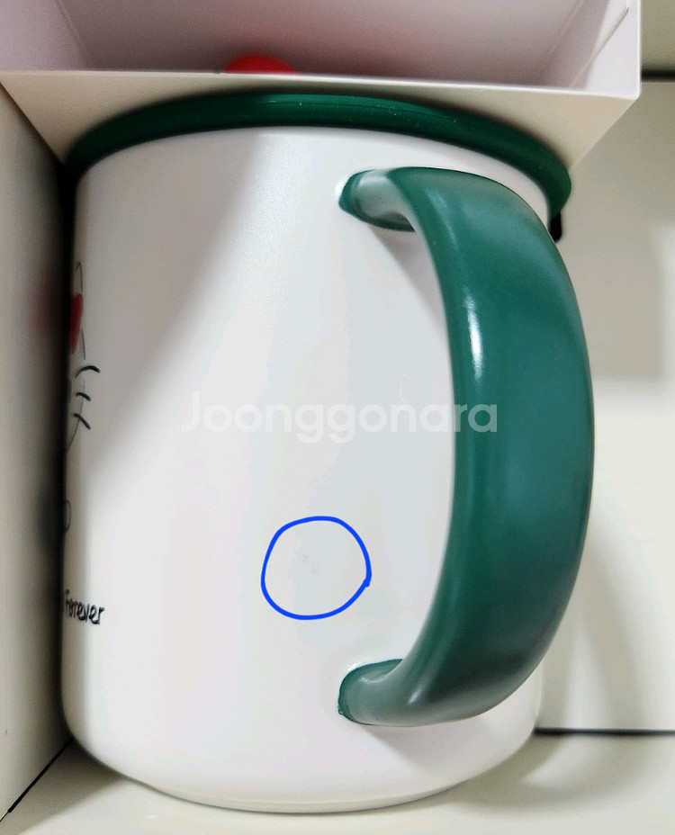 [쿨거래 할인] 스타벅스 키티 리본 리드 세라믹 머그 컵 473ml--2