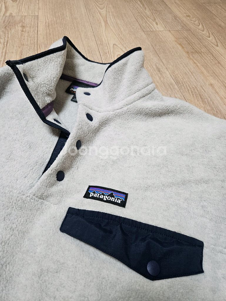 파타고니아 신칠라 25551 라이트웨이트 오트밀 헤더 플리스 후리스--0