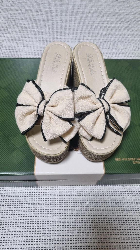 웨지 통굽 슬리퍼(240) 이미지