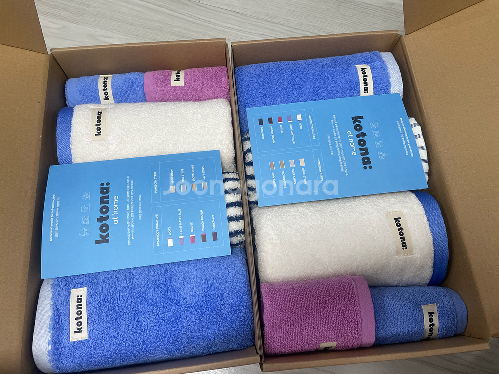 코토나 수건 선물세트 5P 새상품--0