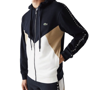 라코스테 컬러블럭 기모후드집업 XS~XL 이미지