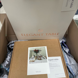 엘레강트 테이블 티타임 4인 세트 새상품 (화이트)