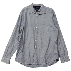 타미힐피거 스트라이프 네이비 캐주얼 셔츠 XL