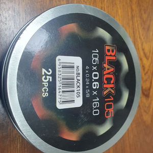 BLACK105 4인치 절단석 25개 새제품