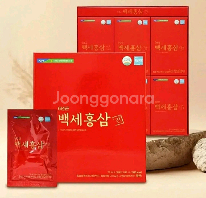 농협홍삼 백세홍삼진 70ml30포5박스 150포 무료배송--0