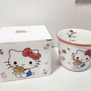 [정품] 산리오 키티 투톤 눈금 머그컵 340ml