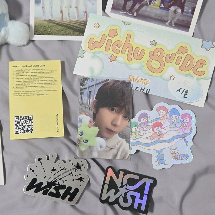 엔시티 위시 위츄 인형 키링 사쿠야 시온 료 포카 이미지