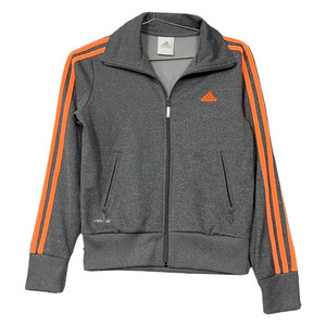 아디다스 그레이 로고 집업 저지 세트 85