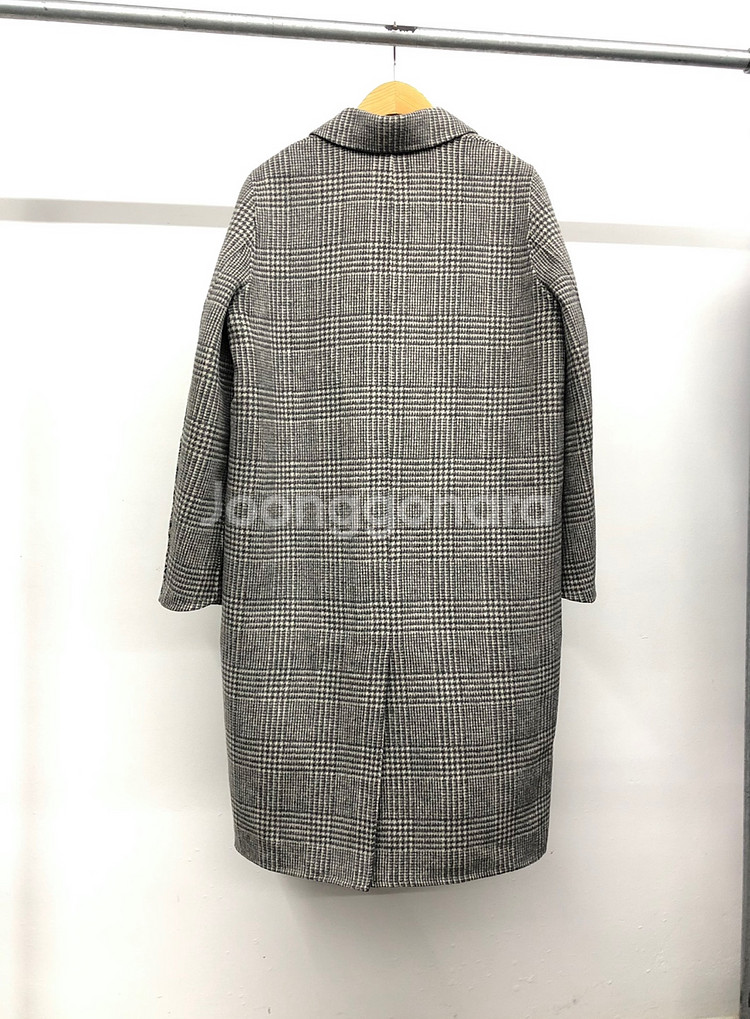 JJ지고트 울 핸드메이드 체크 코트 66--3