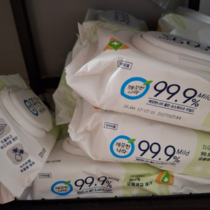 깨끗한나라 99.9 손소독 티슈 마일드 60매 10팩