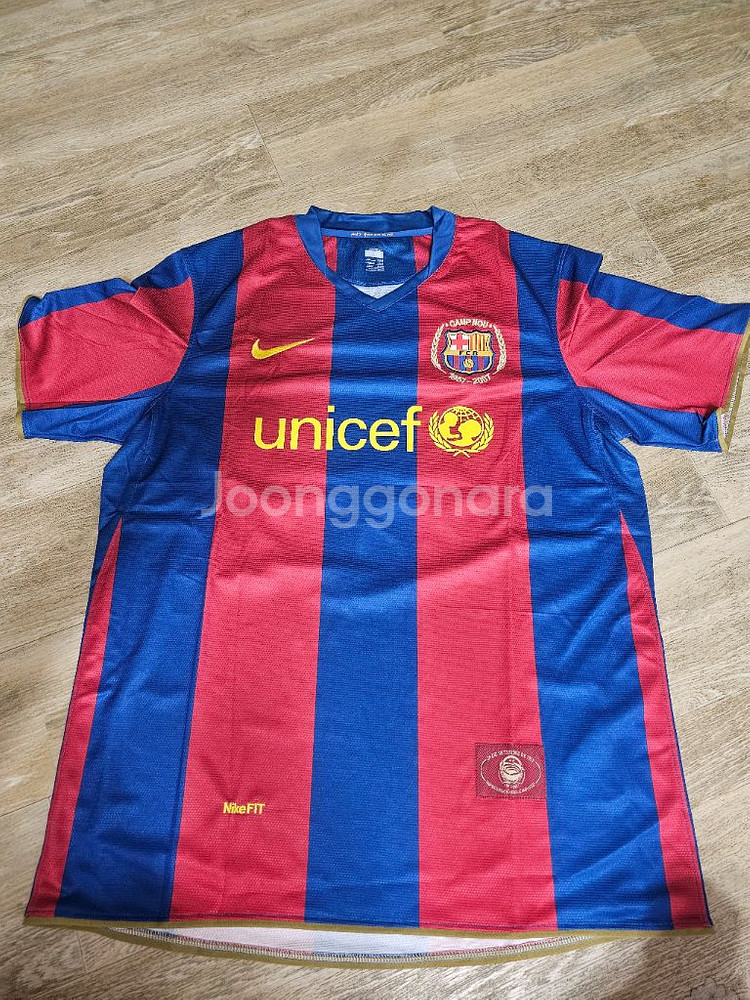 바르셀로나 호나우지뉴 호나우딩요 마킹 올드 유니폼--0
