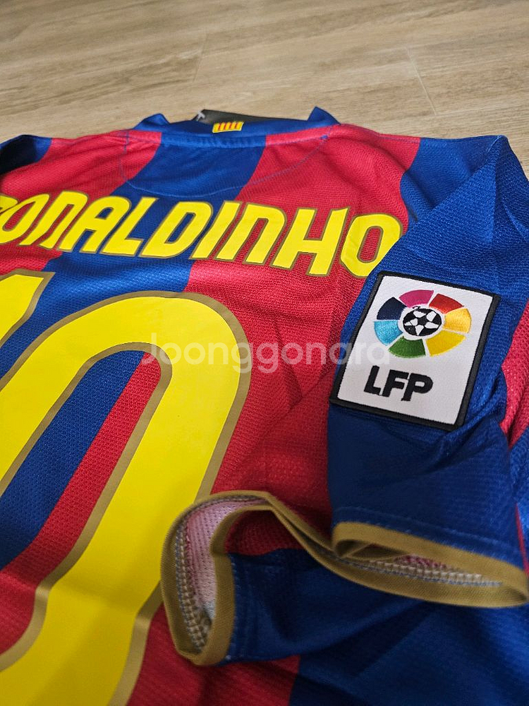 바르셀로나 호나우지뉴 호나우딩요 마킹 올드 유니폼--5