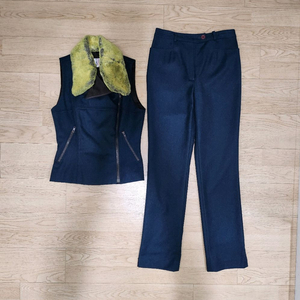 루비나 모 조끼바지 세트