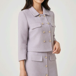 여성 정장 라벤더 트위드 투피스 L 새상품
