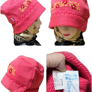 오일릴리 울 니트 두건모자