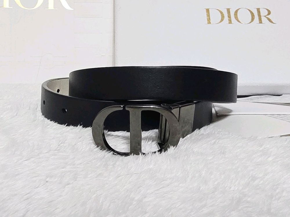 디올 30 몽테인 리버서블 벨트 루테늄 95--1