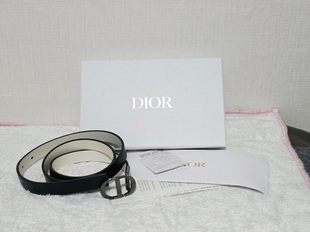 디올 30 몽테인 리버서블 벨트 루테늄 95--2