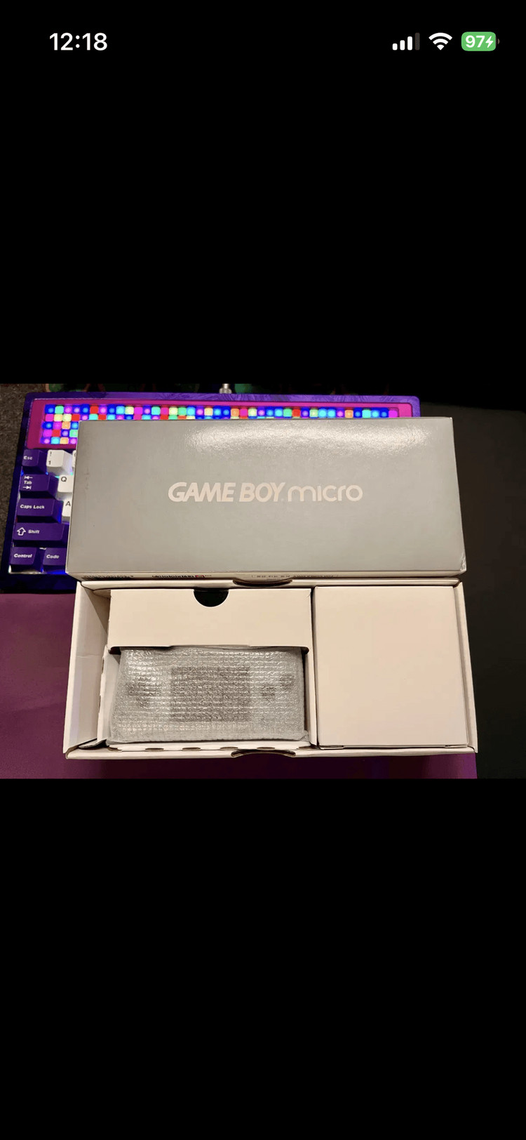 닌텐도 정품 게임보이 미크로 gbm 대원정발 실버 박스셋 이미지