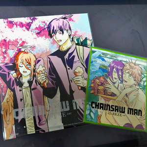 (2종 일괄)체인소맨 레제편 9주차 특전 일러스트 굿즈