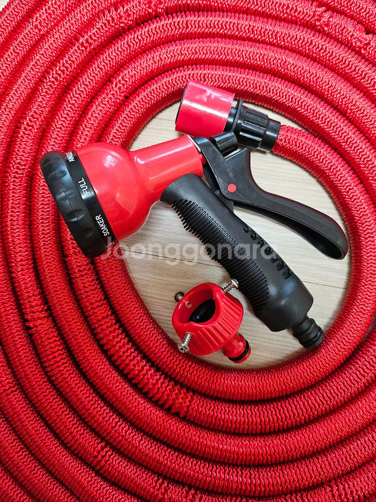 호수 베란다 욕실 세차 청소호수 신형 레드 매직호수7.5세트--1